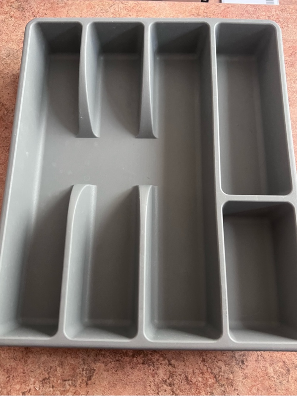 IKEA Gray Utensil Drawer Organizer Tray – 8 Compartment Silverware Organizer